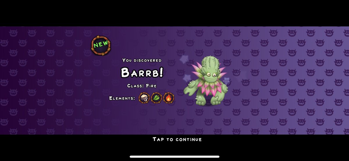 MettatonLover20's tweet photo. Barrb is home!!! On Fire Haven!! Hahahah!! #barrb #msm #mysingingmonsters https://t.co/iJgsHDG7pn