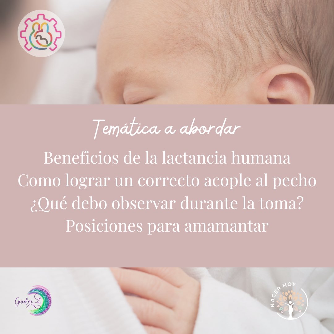 NacerHoy's tweet photo. Con motivo de la celebración de la #SMLM les traemos este super taller GRATUITO
Todo lo que tienes que saber para iniciar la #Lactancia!! 🤱

📆Viernes 4/8 a las 18:30 hs - Presencial u online!

Inscripciones https://t.co/Vaepv7ztKF https://t.co/O5WllIWjAT