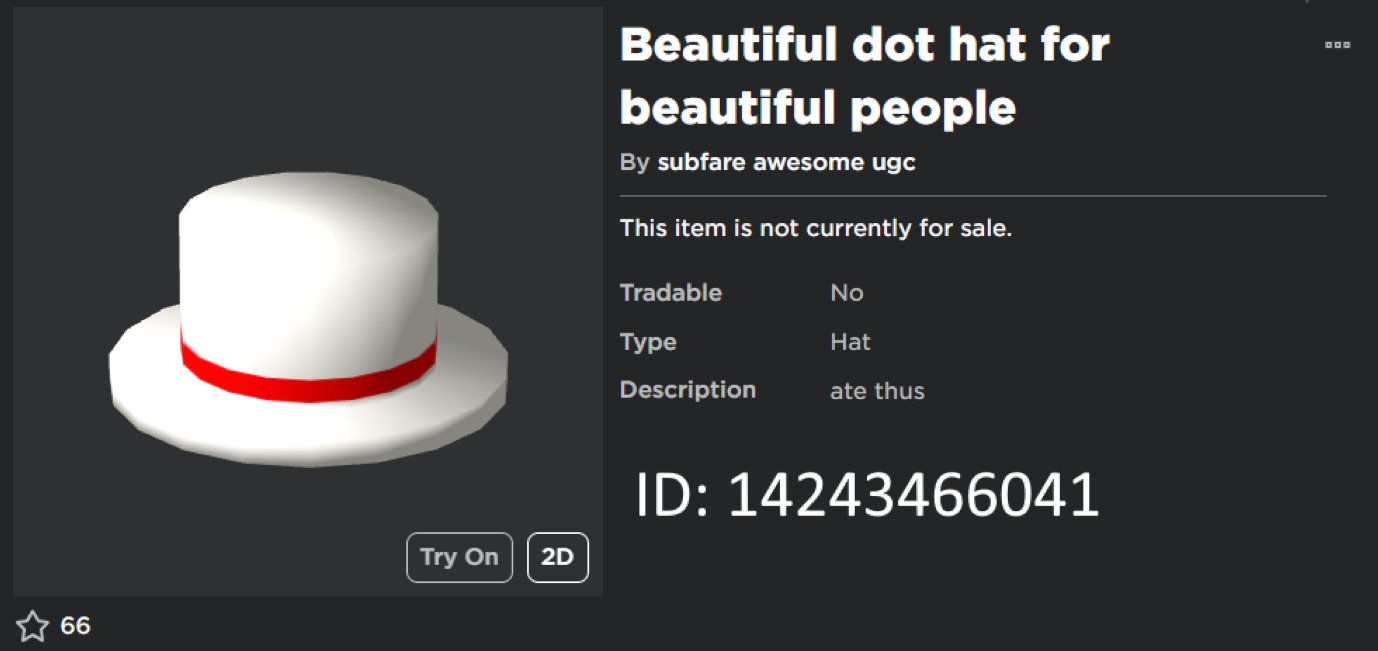 Peak” UGC on X: UGC creator onift uploaded 6 1:1 copies of the limited  face Prankster. #Roblox #RobloxUGC  / X