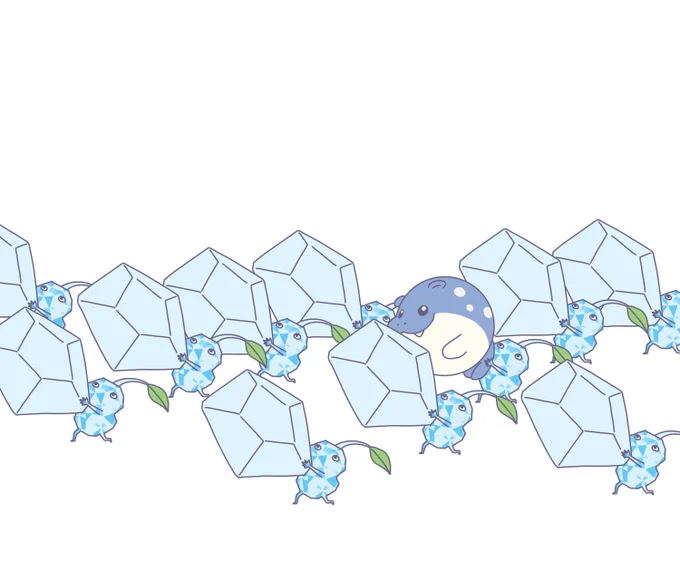 運ぶ!氷ピクミン