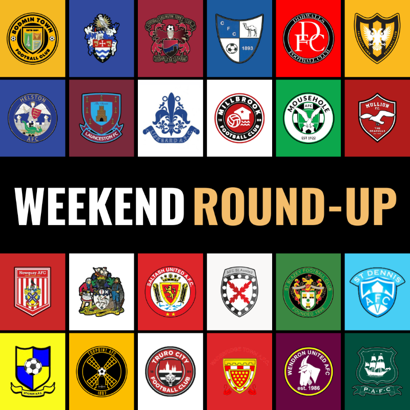 sportscornwall's tweet photo. ⚽️ WEEKEND ROUND-UP ⚽️

- @TCFC_Official extend unbeaten run

- @MouseholeAFC win on FA Trophy bow

- @HelstonAFC, @Falmouth_Town, @torpointafc and @StBlazeyAFC win in Western League

Plus, six games in the SWPL, and the results from today's women's matches.
