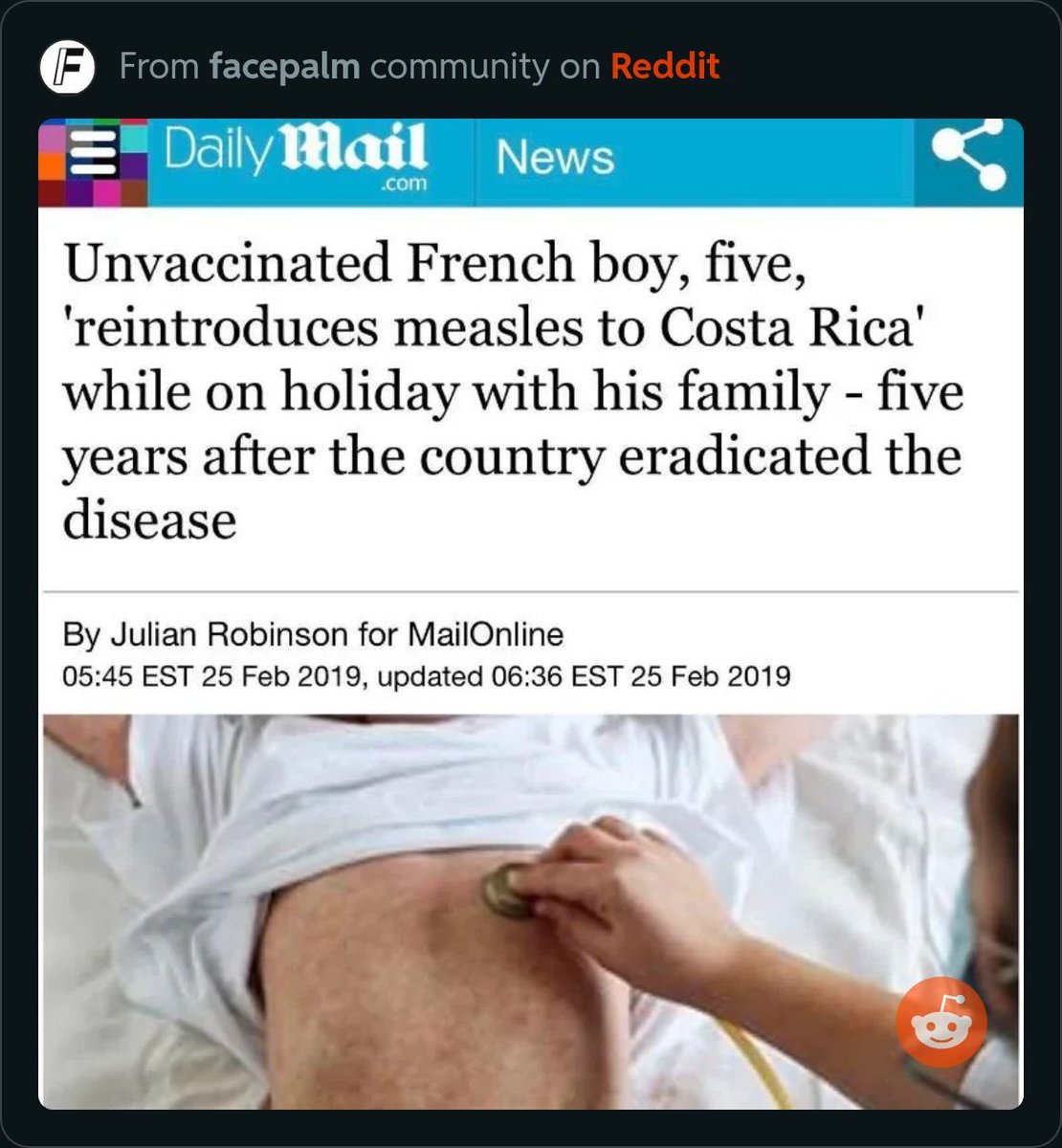 atRachelGilmore's tweet image. Vaccination isn’t an individual choice, example # 927467289

(This article is from 2019)