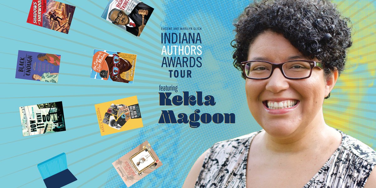 The news is out! 📰 ICYMI: We recently announced that award-winning writer @KeklaMagoon will be joining us for an Indiana Authors Awards speaking tour. Hit the link for details & to RSVP: bit.ly/3XPkj5U The tour is supported by @GlickFoundation.