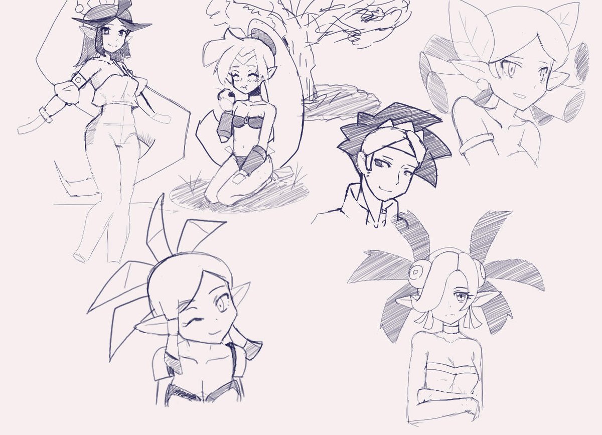4foresight1's tweet image. #173 Enjoyed drawing today
#Shantae #Harmony #Plink #Vera #Zapple #Bolo #SevenSirens
