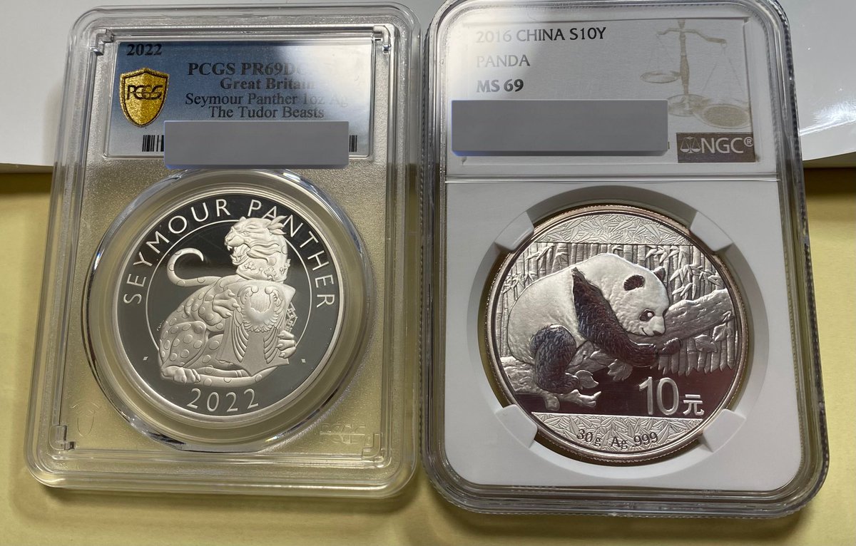 PCGSの方がスラブとしては好きなのですが、NGCの所有数がPCGSの倍なのはなぜなのか。買うコインの傾向が影響しているのかもしれません。