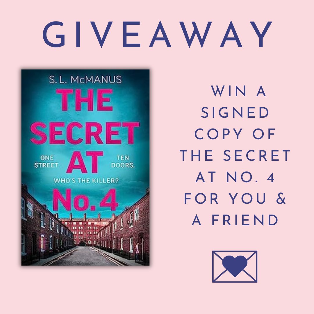 TheDebutDigest's tweet photo. Thanks to the fabulous team at @HarperNorthUK, we have TWO SIGNED copies of @SLMcManusauthor's #TheSecretAtNo4 to #Giveaway 💌

To be in with a chance:
🩷 Follow us
🩷 Retweet
🩷 Tag your #BookBestie

The winners* will be announced 13.08.23

*UK only

#BookGiveaway #BookTwitter https://t.co/Rxmn5lMPK9