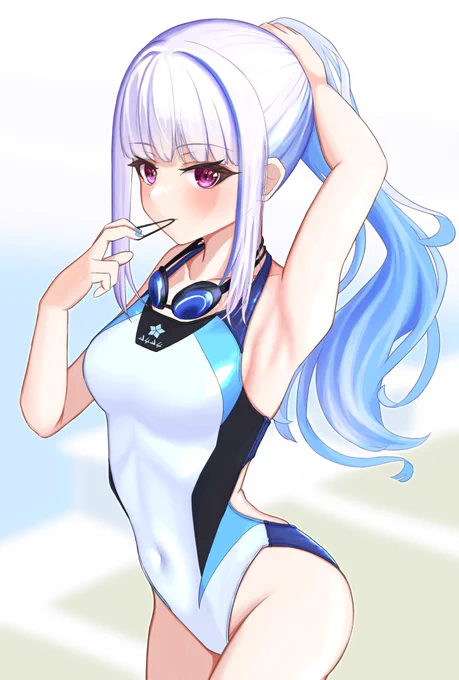 スポーティな水着リゼ様 #ヘル絵スタ