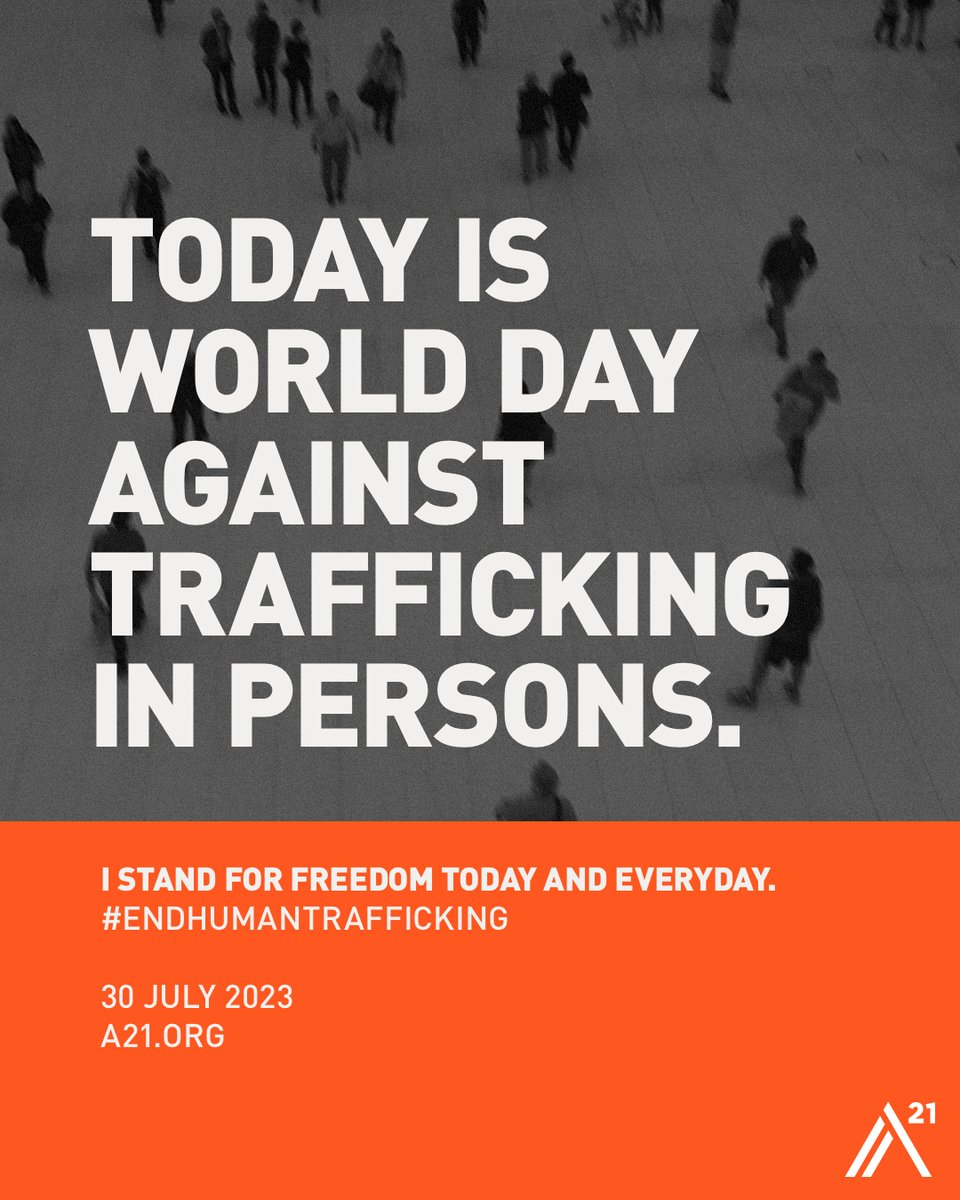 Human trafficking is on the rise, and it’s our job to stop it.

Today is #WorldDayAgainstTrafficking, and you can help others understand who this crime affects and where to call if they suspect it. Don’t let today slip by without taking a minute to educate yourself and others.