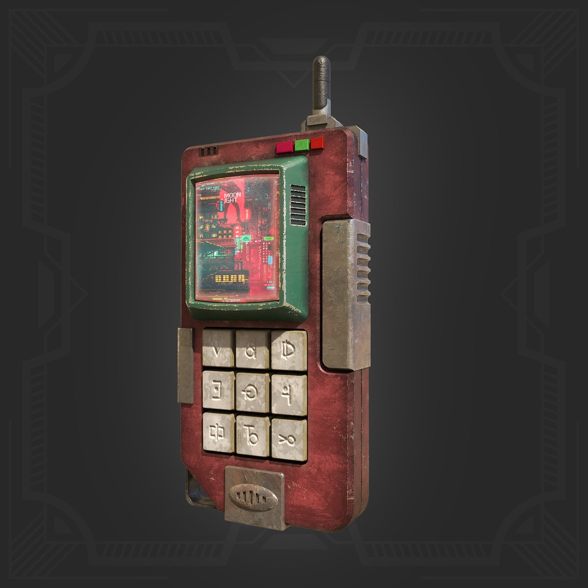 affadn's tweet photo. Handheld Prop 4K , done using Blender and Substance Painter. #3DArtPiece #BlenderArt  #Blender3D #DigitalArt #3DModeling  #CGI  #BlenderCommunity #VirtualProps #TechArt  #SciFiProps #BlenderCreation  #3DAnimation  #FutureTechnology #NFTart #NFTcommunity #CryptoArt #NFTcollectors https://t.co/yATDRyK6qs