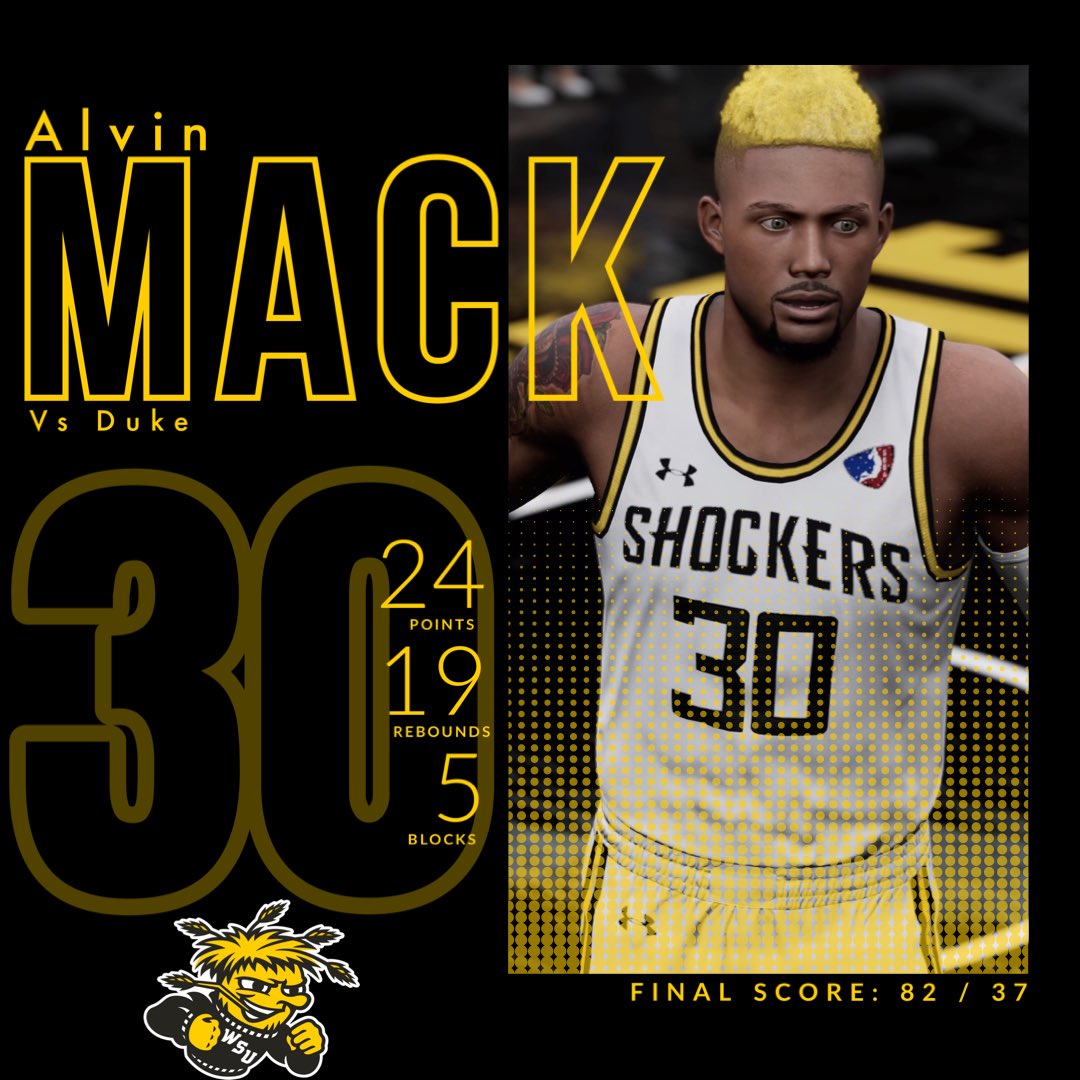 Week 4 Game 2 Wichita vs Duke POTG…. Alvin Mack !!!