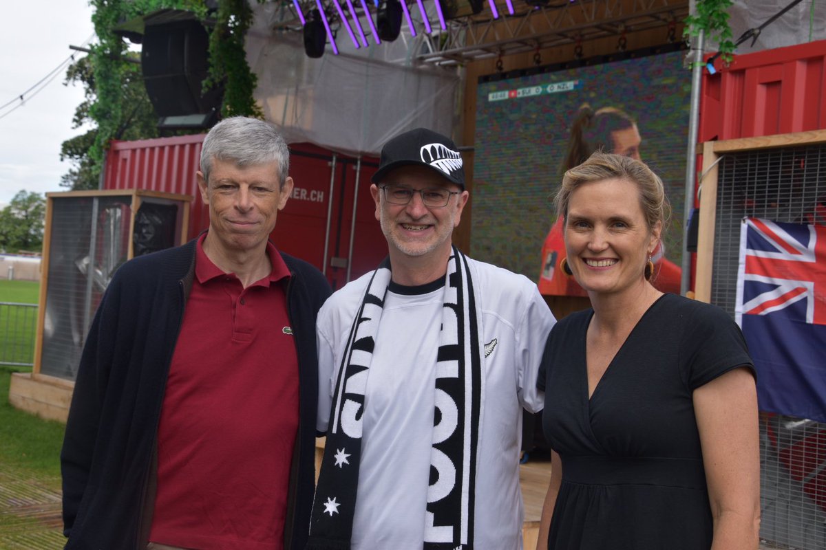 NZinBerlin's tweet photo. So proud of the NZ Football Ferns who fought courageously until the bitter end 🇳🇿♥️ Congrats to @swisswnt on getting to the next round of the @FIFAWWC ⚽️🏟️
We had a fantastic crowd supporting both teams in Bern🇨🇭showing great enthusiasm for female sport! Kia Kaha to our wāhine👏 https://t.co/c4bZ0KPClq