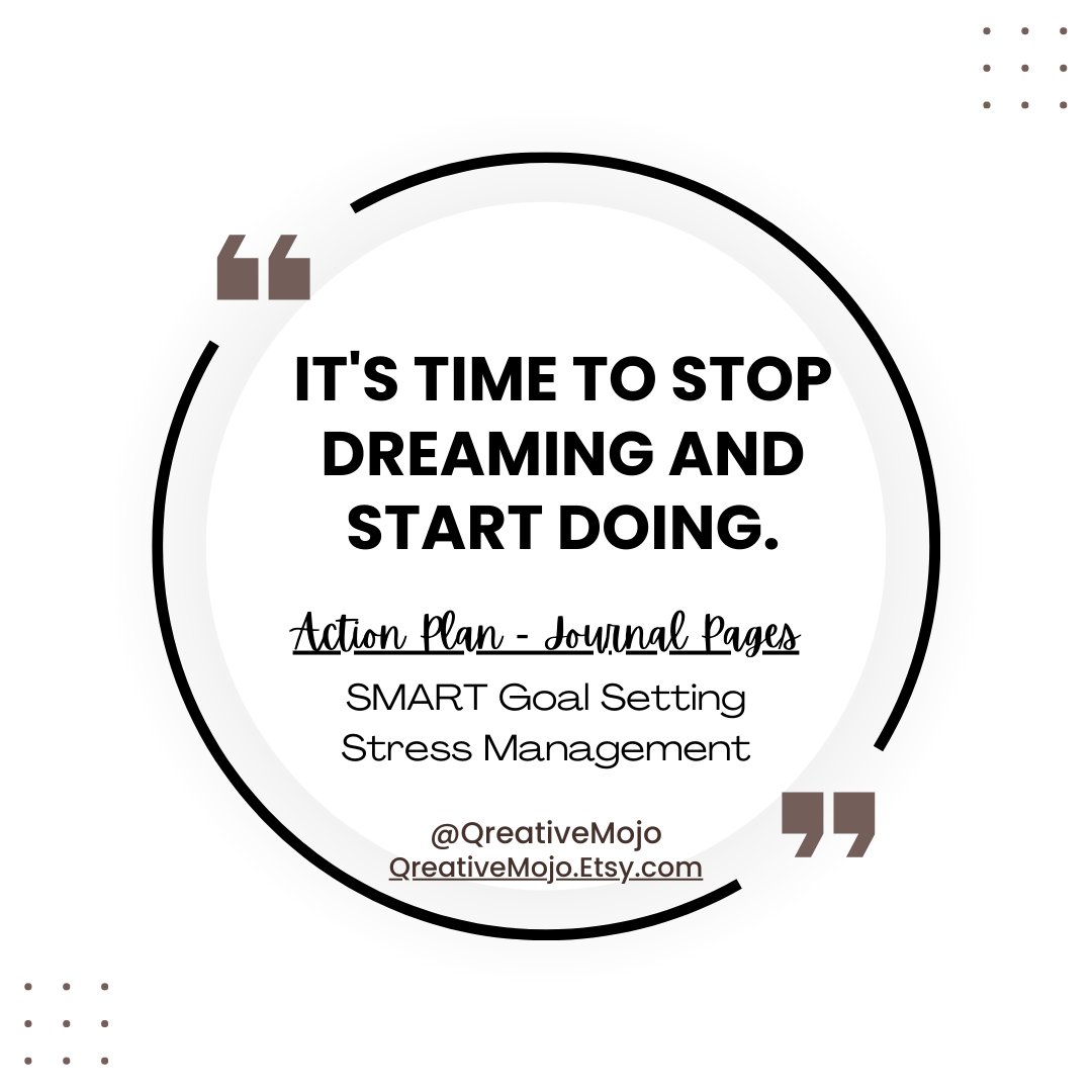 #StopDreaming #StartDoing #InspiringQuotes #GoalOfTheDay #DigitalTemplate #DigitalDownload
etsy.com/QreativeMojo/l…