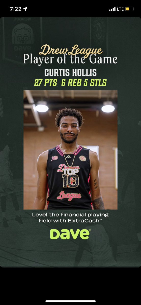 Felt great being back out there playing in the Drew. It’s always big love ❤️