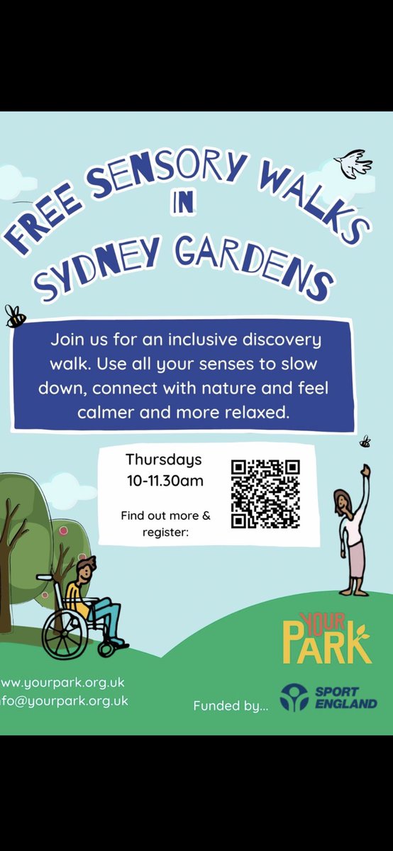 fosydneygardens's tweet photo. We are delighted to let you know about the fantastic Sensory Walks taking place in the park. #fosydneygardens #bathwick #visitbath #bathmums #foxgloveforestschoolbath #bathnesparks
https://t.co/dEvlzqsbGo https://t.co/8IZbdLLJaz