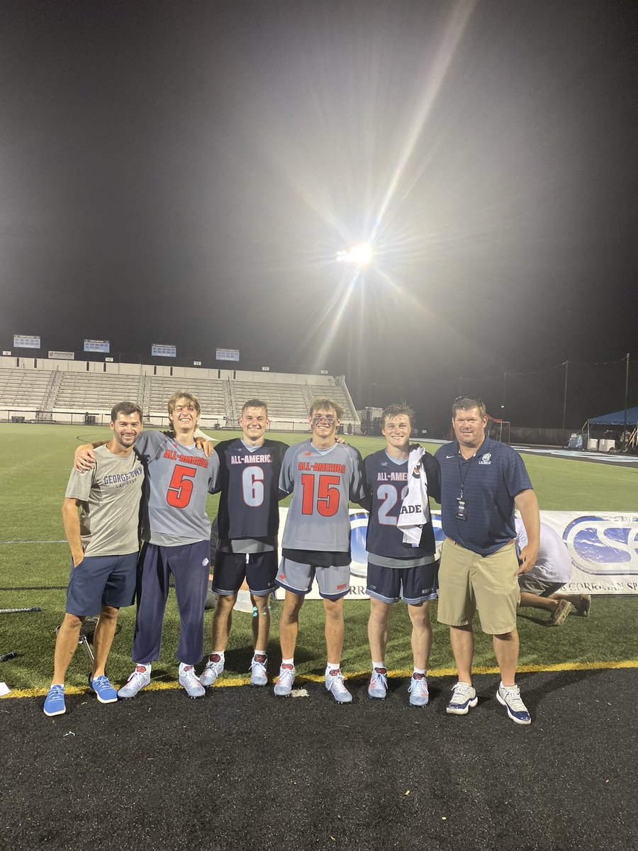 HoyasMLacrosse's tweet photo. The future seems bright after watching these four incoming freshmen compete in the Senior All-American Game last night

#HOYASAXA #GATA https://t.co/AFBpjZVe7h