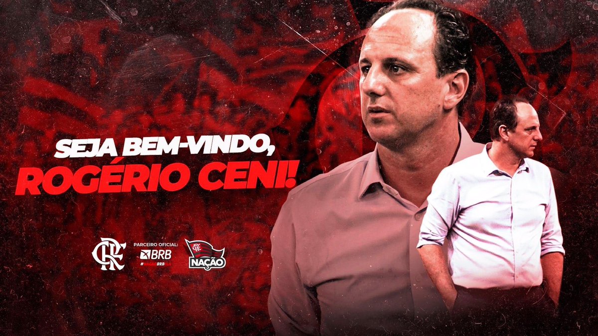 O Clube de Regatas do Flamengo comunica a saída de Jorge Sampaoli e Rogério Ceni irá comandar o Clube até dezembro. Seja bem-vindo de volta, Ceni. 🔴⚫️
