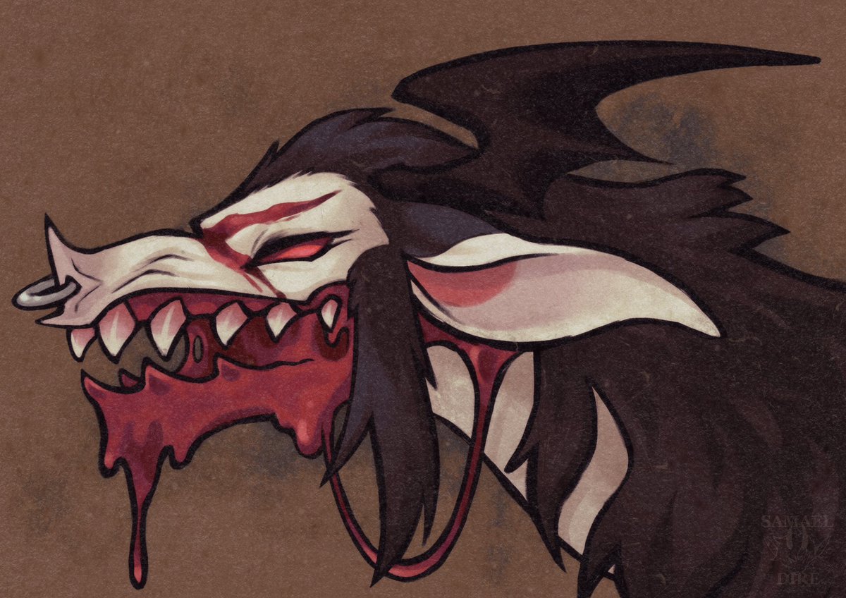 Artfight attack for <a href="/clovenheels/">🫀C a i n</a> ❤️