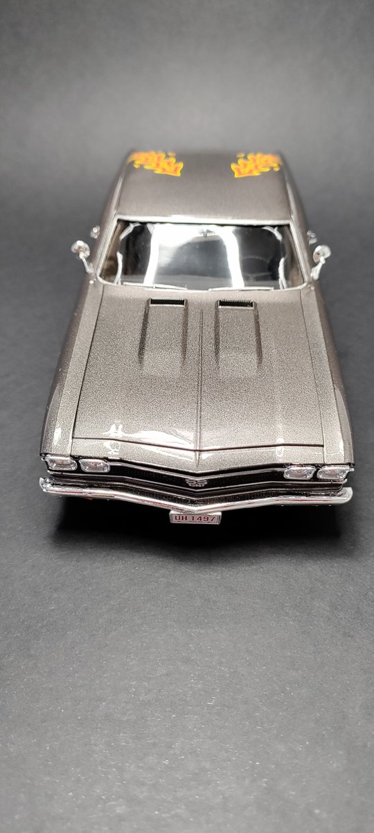 Humgorhobby's tweet image. Hello,

it&apos;s ready.
&apos;68 Chevy Chevelle SS 396 Custom / Revell 1:25
Color: Mr. Hobby Mr.Color C-061 Burnt Iron, Lacquer: 2K, Carpet: Scale Production / red-brown. 
Wheels: Aoshima Rays CE28N