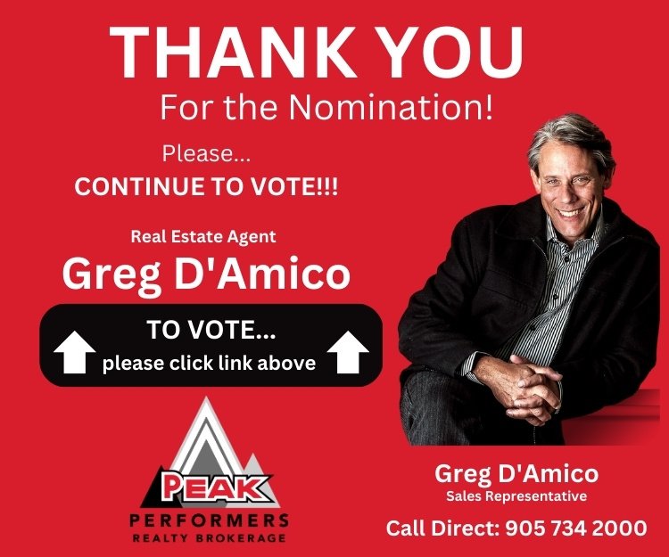I have been nominated for Real Estate Agent in the Readers Choice Awards. 
Please vote for me... The link is below, and you can vote as often as you like...  Thank you!
 Voting closes July 31st...
readerschoice.wellandtribune.ca/readerschoice/…