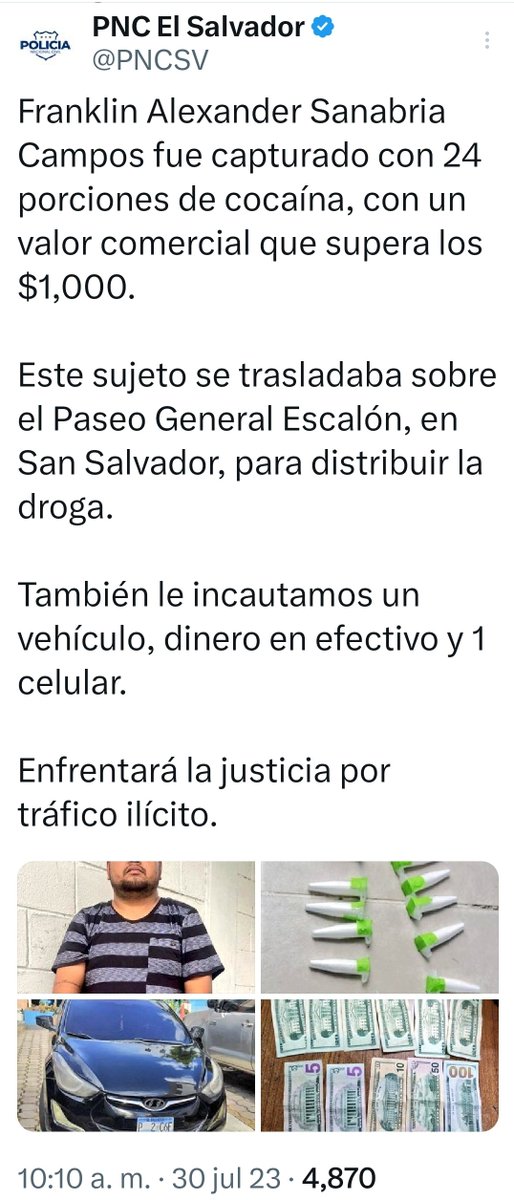 Luis_SV_2021's tweet photo. @CMonteroOficial @nayibbukele @elpais_america El infierno de @nayibbukele en El Salvador 🇸🇻:
Un país sumergido en un Estado policial, sin derechos ciudadanos, para los delincuentes y bajo cuido a los ciudadanos honrados, donde no hay censura 🤣
#QueTerrible https://t.co/Cq1JigXHIX