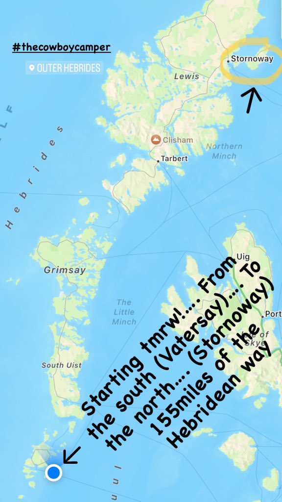 thecowboycamper's tweet photo. I’m here! #VisitOuterHebrides #LongDistanceWalk @Hebridean_Way https://t.co/6Zf4MPAKED
