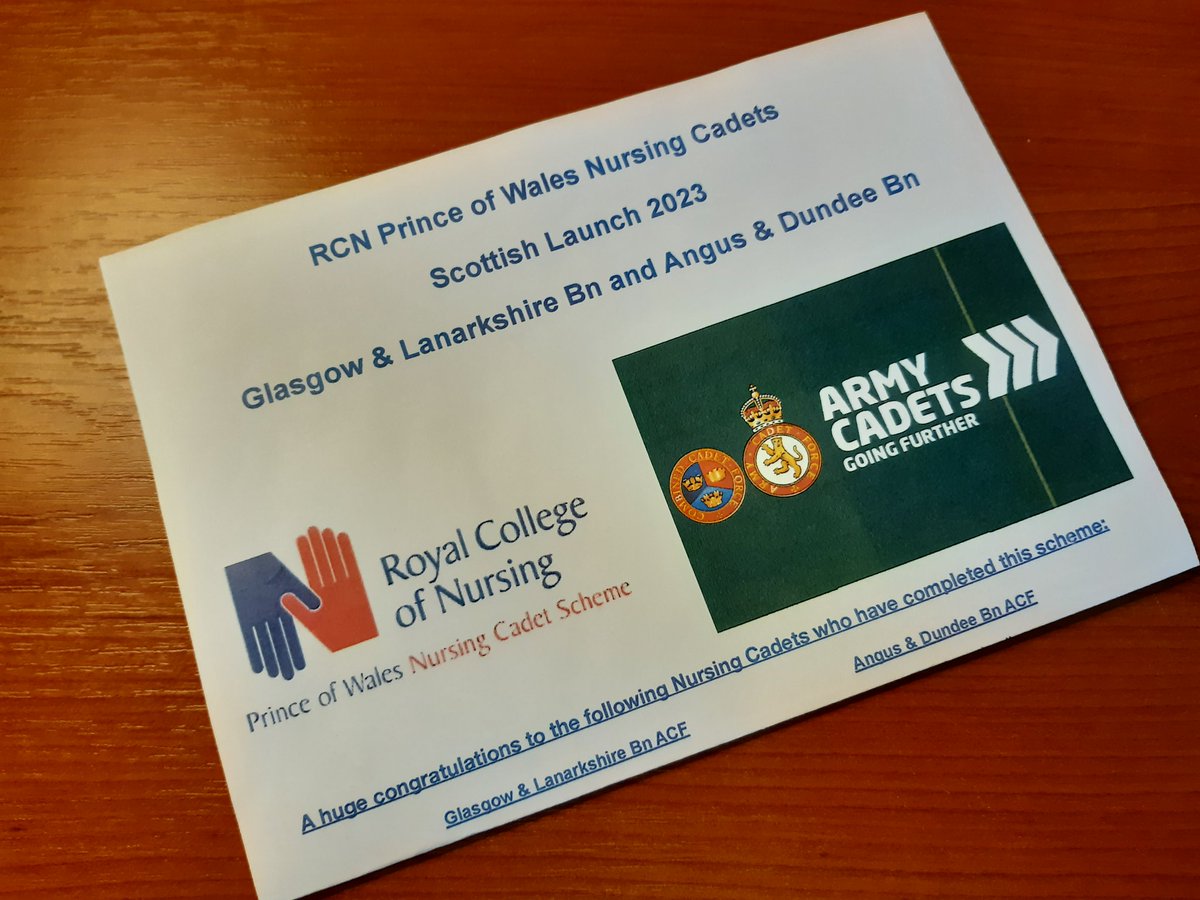 RCN Prince of Wales Nursing Cadet Scheme tweet media