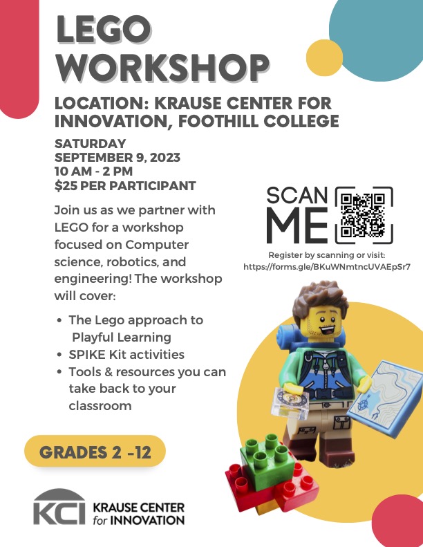 We are excited to partner with #LEGO for a workshop focused on computer science, robotics, and engineering!

The event is for teachers of grades 2 - 12!

Learn details and register at docs.google.com/forms/d/e/1FAI…