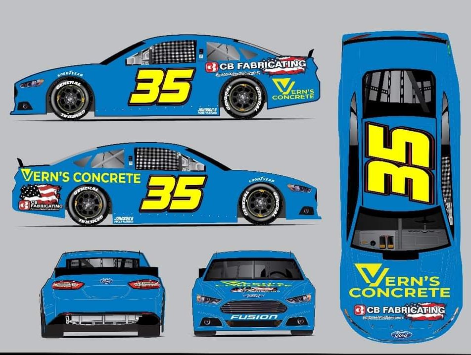 Daytona winner #35 Greg Van Alst returns to the ARCA Menards Series at IRP

Vern's Concrete/CB Fabricating will sponsor