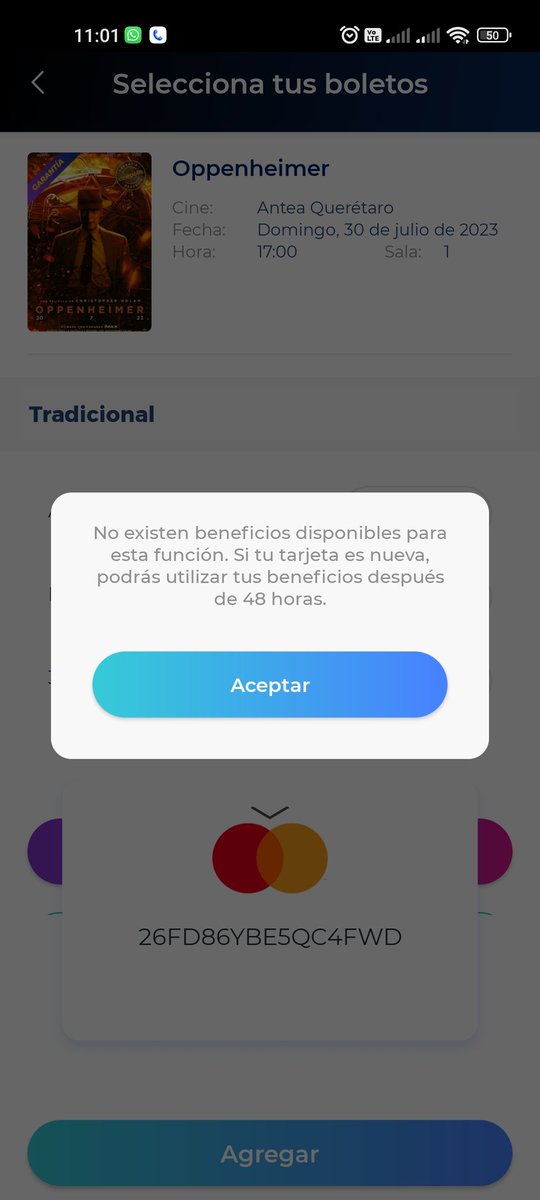 Perlabp's tweet photo. @AyudaCinepolis me podrían apoyar de favor, no puedo utilizar mi codigo de MasterCard para realizar la compra de 2x1!!

Gracias https://t.co/DoKkSysJEE