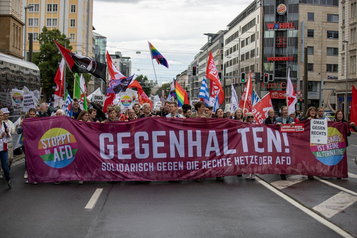 BÜNDNIS SOLIDARISCHES MAGDEBURG 💚🌻🌈 - Gegenhalten - Solidarisch gegen den AfD- 🚫💩 Bundesparteitag | 28./29 Juli 2023 solidarisches-magdeburg.org