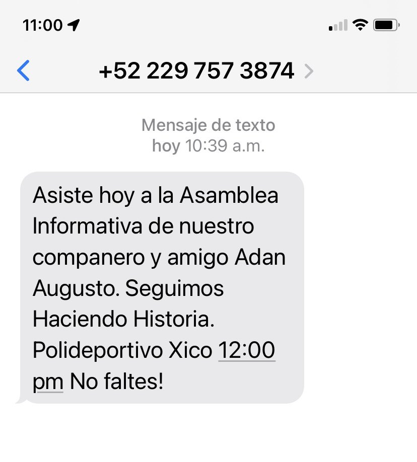 Telcel, no autorizo que des mi teléfono para mandar estos mensajes