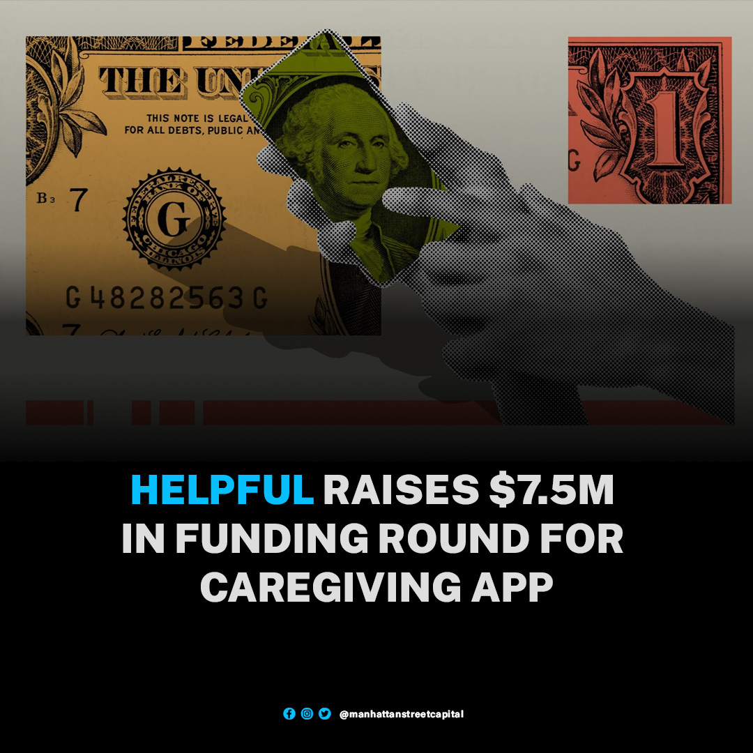 ManhattanStCap's tweet photo. Helpful, a provider of a family caregiver management app, raised $7.5m in the funding round. The company intends to use the funds to continue to expand operations and its business reach.
https://t.co/sWKJpqiJ0R
#Helpful #biotechnology #chatgptai #medtechproblems https://t.co/Tef1s89M2w