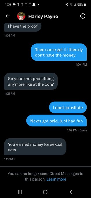 I never earned money for sexual acts I've done, I do them for fun and consent with the partners I choose<a href="/tag/sales"class="tags"><span>#sales</span></a><a href="/tag/fursuitforsale"class="tags"><span>#fursuitforsale</span></a>