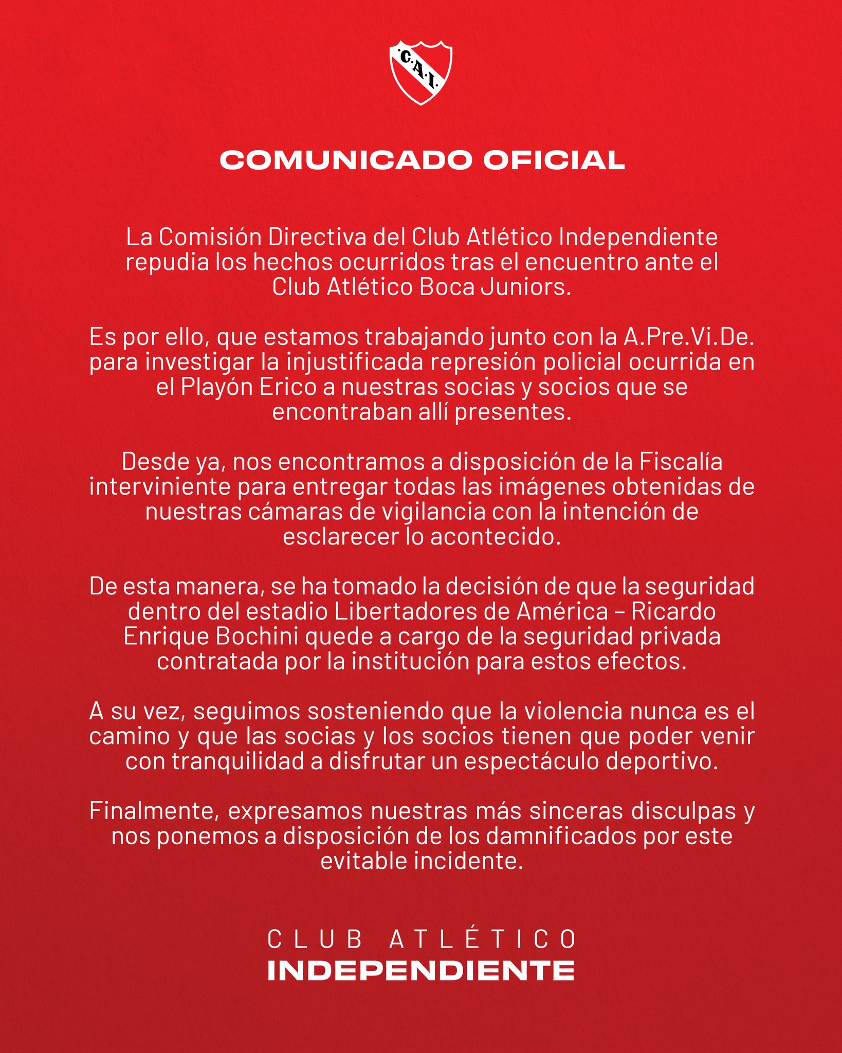 Revista Oficial de la Secretaria de Prensa y Difusión del Club Atlético  Independiente