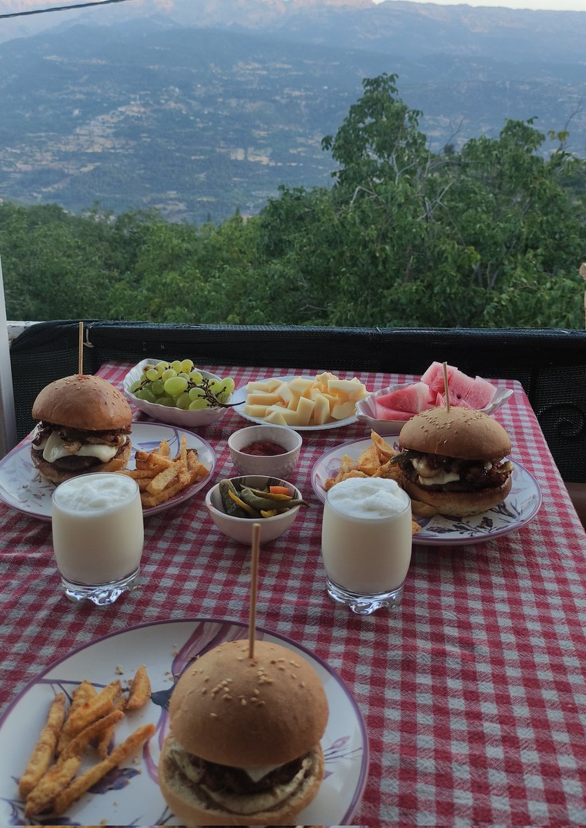 enezisantatli's tweet photo. Fast food değil, Balkonu yeşilliğe açılan evimizde sağlıklı 'anne burgeri' 🤫🍔 https://t.co/vfWLA4PxHw