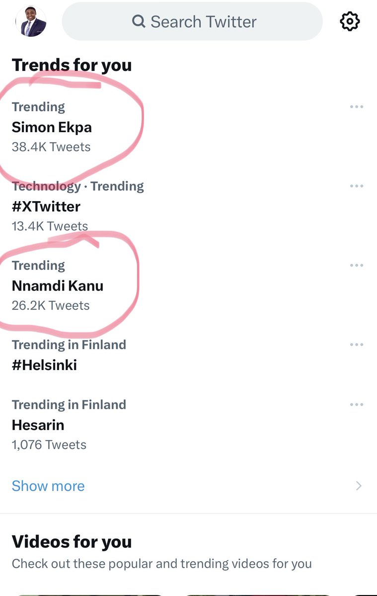 Who is trending for you?
