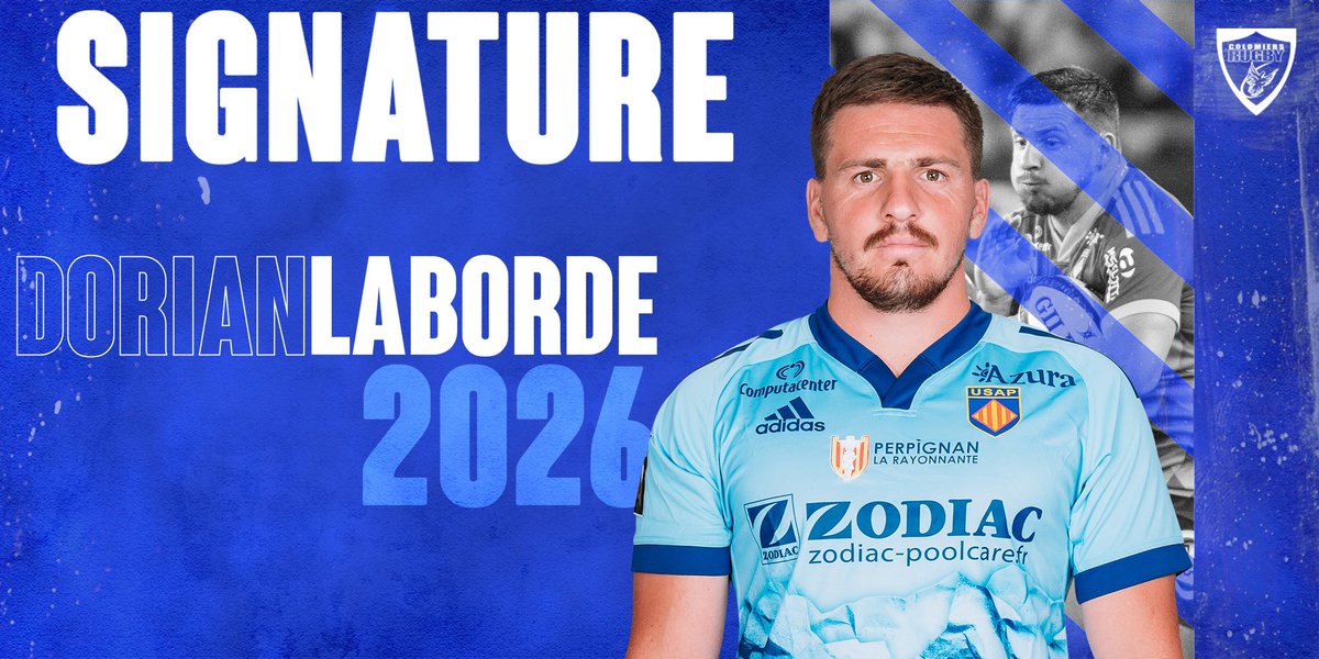 ColomiersRugby's tweet photo. 🔥 𝐎𝐅𝐅𝐈𝐂𝐈𝐄𝐋 : 𝐃𝐨𝐫𝐢𝐚𝐧 𝐋𝐚𝐛𝐨𝐫𝐝𝐞 𝐬'𝐞𝐧𝐠𝐚𝐠𝐞 𝐚𝐯𝐞𝐜 𝐂𝐨𝐥𝐨𝐦𝐢𝐞𝐫𝐬 𝐑𝐮𝐠𝐛𝐲 !

🤩 Le centre arrive en provenance de l’@usap_officiel et s’engage pour trois saisons avec la Colombe. 

🤝 𝐁𝐢𝐞𝐧𝐯𝐞𝐧𝐮𝐞 𝐃𝐨𝐫𝐢𝐚𝐧 ! https://t.co/gaKPnDXaeN