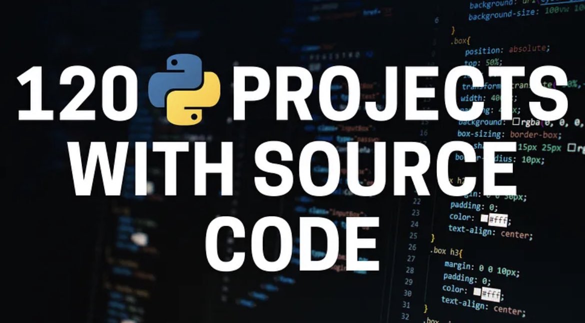120 #Python Projects with Source Code — solved and explained for free: thecleverprogrammer.com/2021/01/14/pyt… ———— #DataScience #MachineLearning #Coding #DataScientists