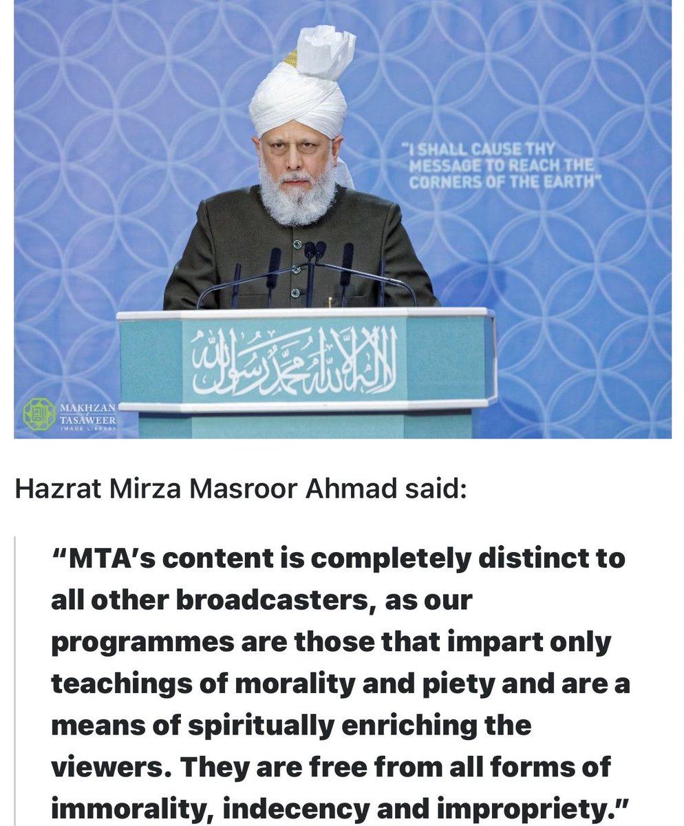 gemthatiam's tweet photo. “MTA Zindbaad “ your presentation was superb. May Allah bless all the volunteers who worked tirelessly to produce such amazing content. Alhumdolilah ⁦@JalsaConnect⁩ https://t.co/xVjLCj06OE