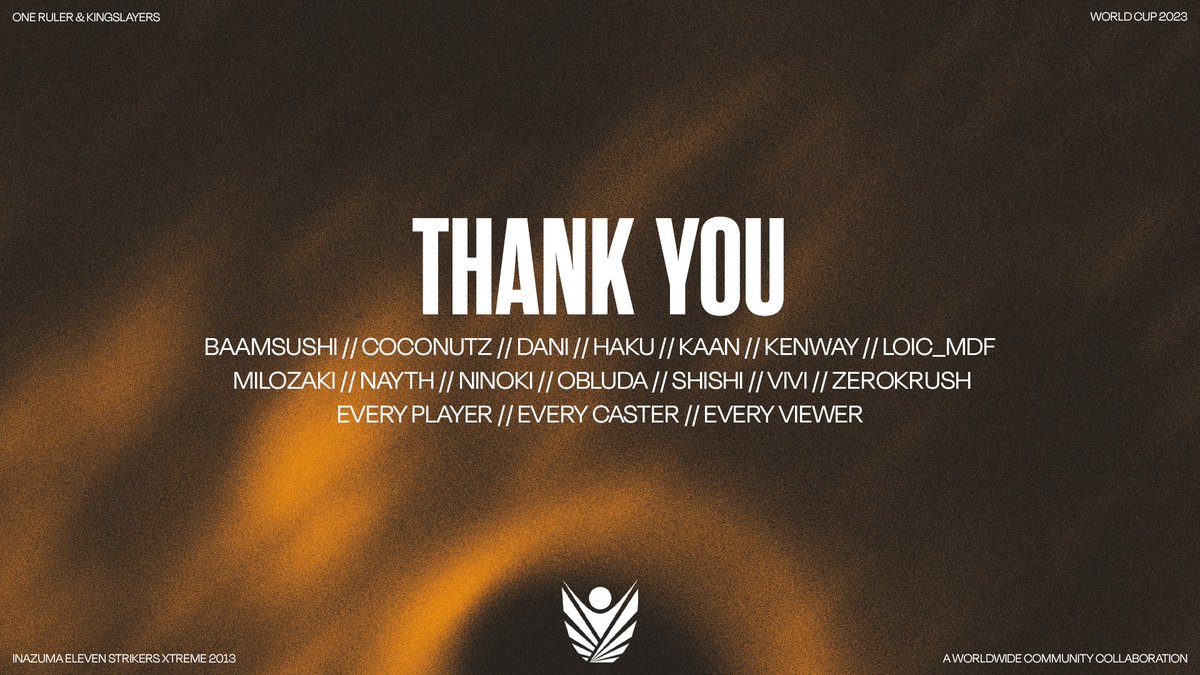 IEVREUROS's tweet photo. A special thank to everyone who was involved in this tournament. Every organizer, player, caster, viewer.

Thank you. You made this event magic.
#IESXWC https://t.co/jiSQn70dby