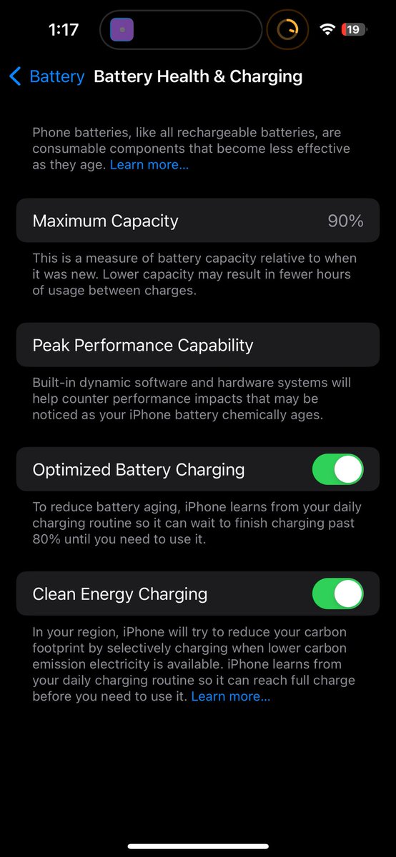 chichbolt's tweet photo. iOS 17 has absolutely DESTROYed my battery https://t.co/03oyphOsOK