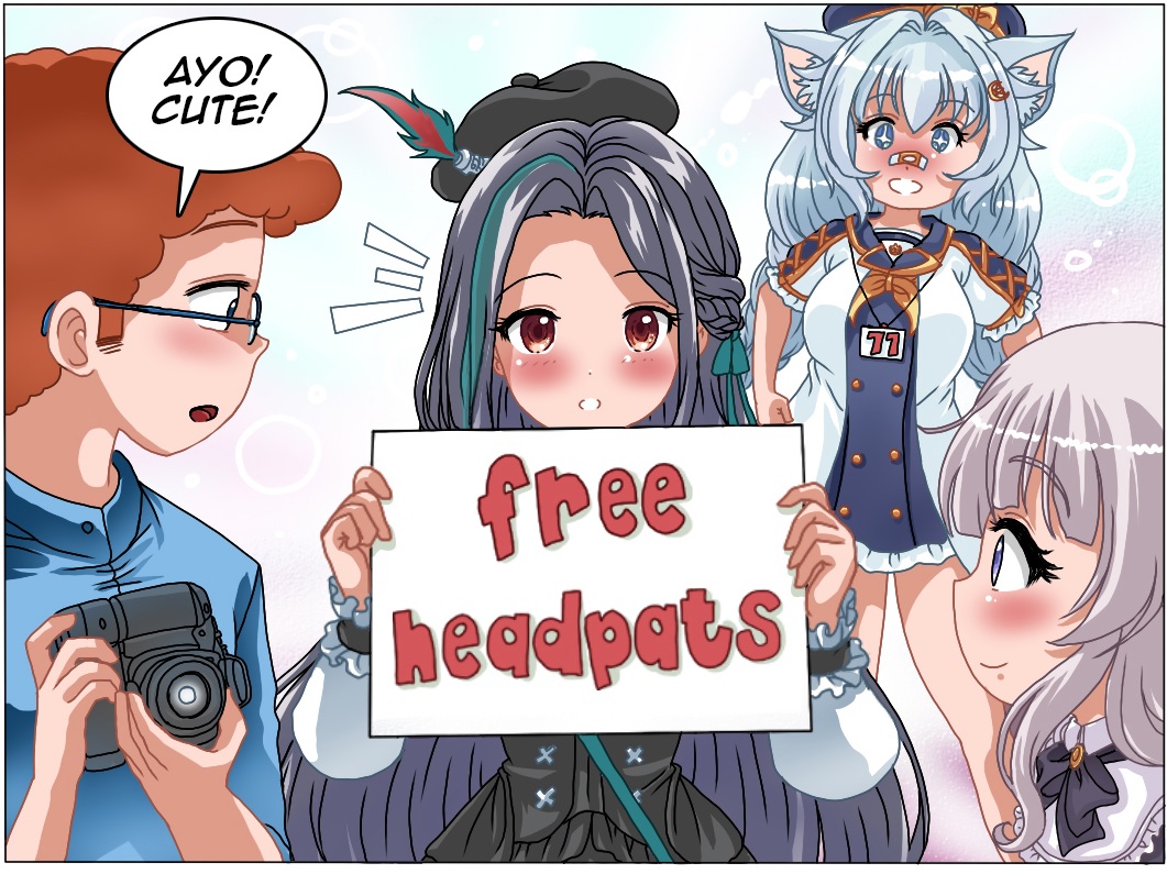 AmbrGlw's tweet photo. Club Amber #13: Convention Queen
#VTuber #4koma #ClubAmber
Art by:
@BlueKittyCh https://t.co/ZeHfWdYQGi