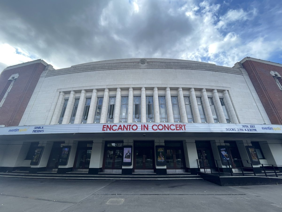 MusicAgencyCom's tweet photo. Matinee of @Disney #Encanto in Concert at @EventimApollo in #London complete with a fantastic multi-generational audience enjoying @Lin_Manuel &amp; @germaine_franco’s amazing music performed live by @David_Mahoney’s @NovelloOrch. https://t.co/18zFNgIRx1