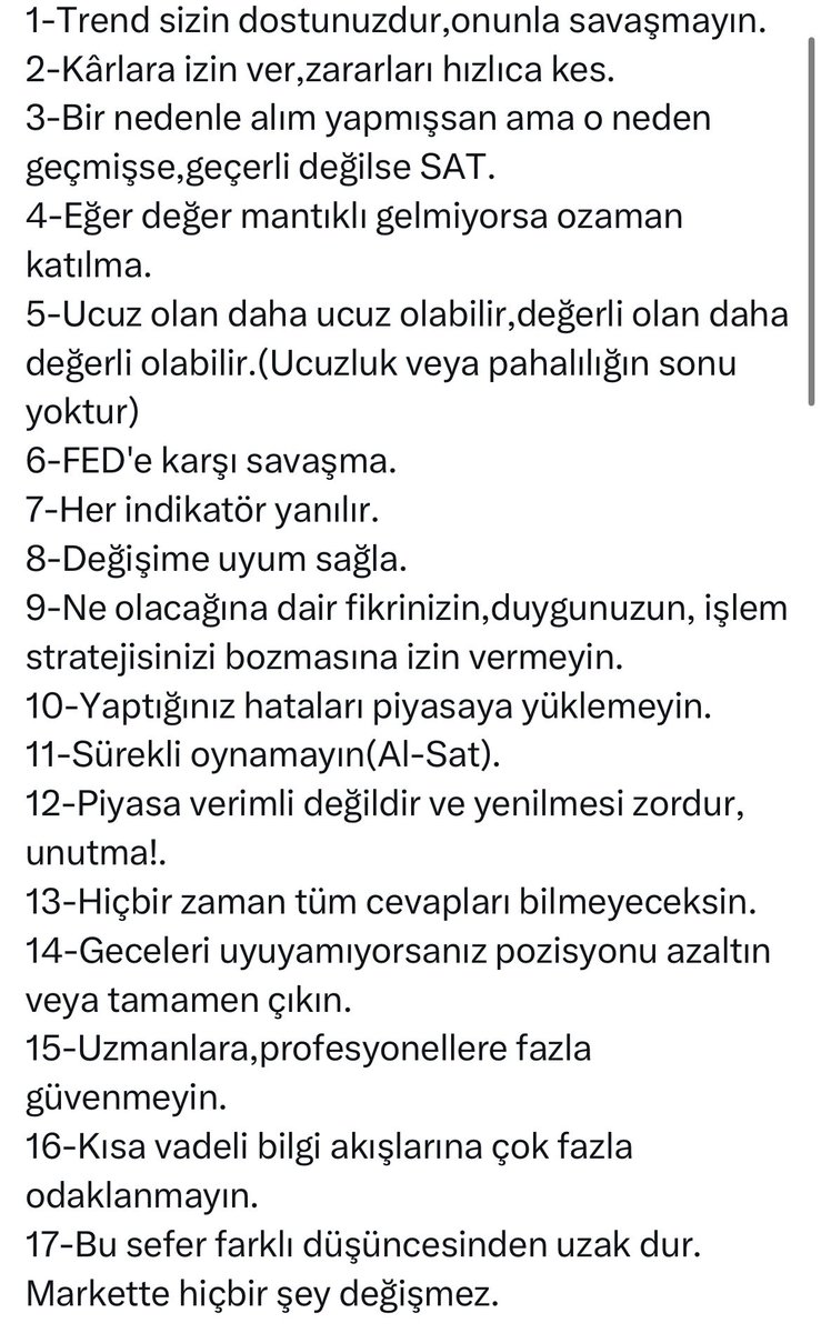 Zweig'in "17 Yatırım Kuralı" Türkçe Çevirisi.                                                                      Kaynak: <a href="/gercekyatirmci/">Can Demirel</a>
