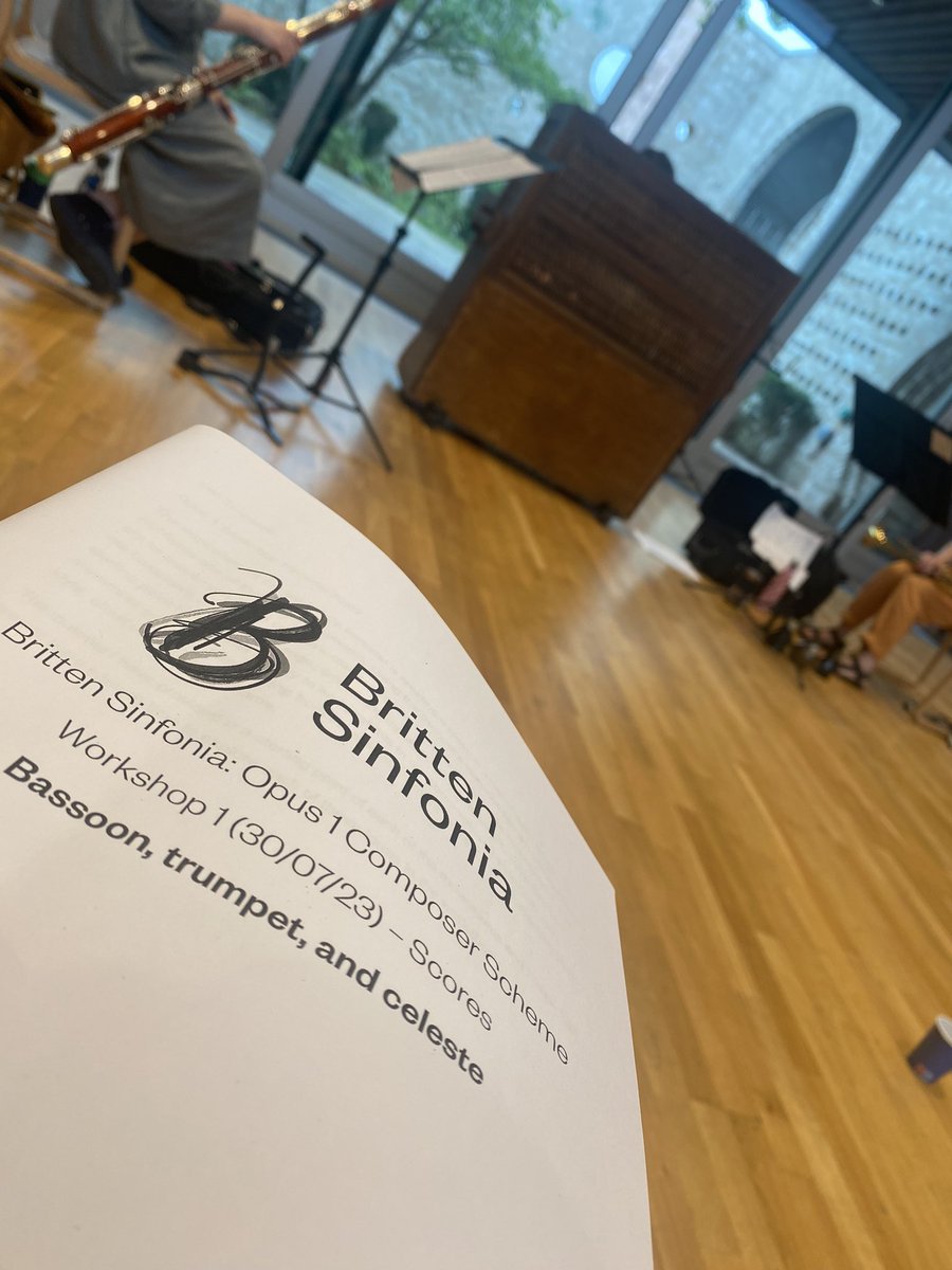 This weekend I had a quick trip down to Cambridge for the first workshop with <a href="/BrittenSinfonia/">Britten Sinfonia</a> for their Opus scheme 🎶