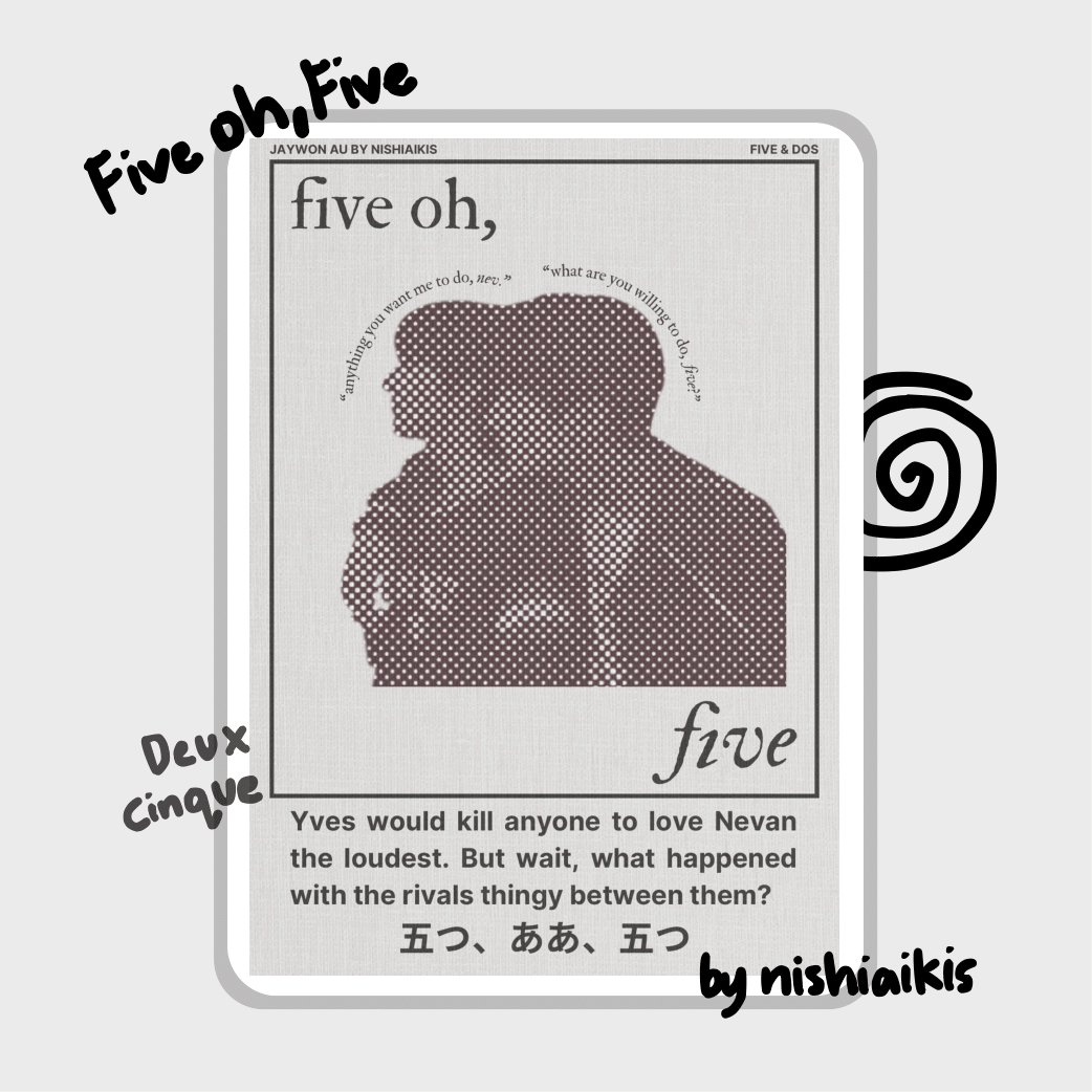 nishiaikis's tweet photo. 🎭 five oh, five.
a #jaywon filo au.

Yves Cinque (yjw) would kill anyone to love Nevan Deux (pjs) the loudest. But wait, what happened with the rivals thingy between them? https://t.co/7ykhRq7ml1