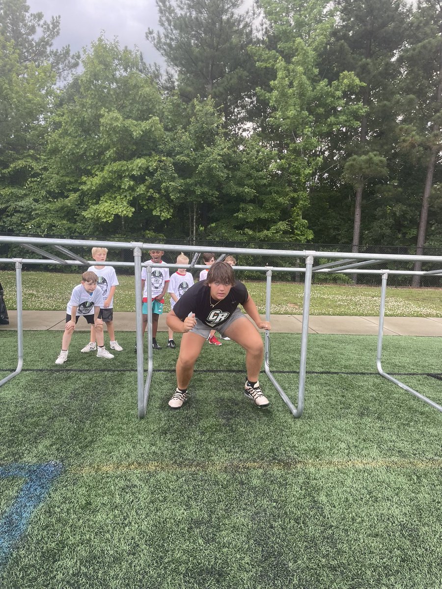 Parker_L_Arnold's tweet photo. Cultivating the next generation of football players! Camp Carolina Copperheads 2023 https://t.co/HrMw1JuCmk