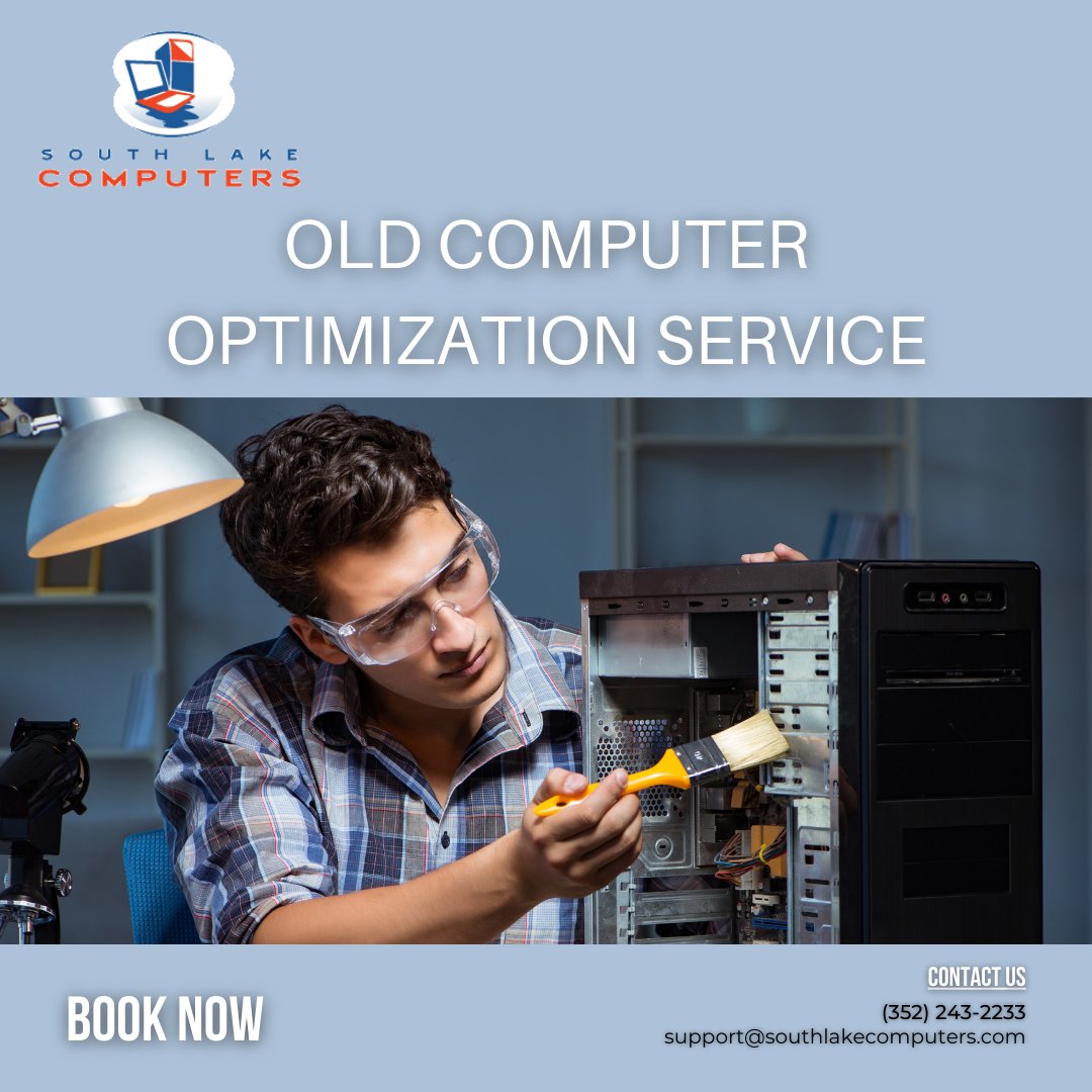 Your old computer is slowing you down? Don't worry, we can help! Our team of experts can optimize your computer for free. We'll remove junk files, defragment your hard drive, and update your drivers. Your computer will be running like new in no time!