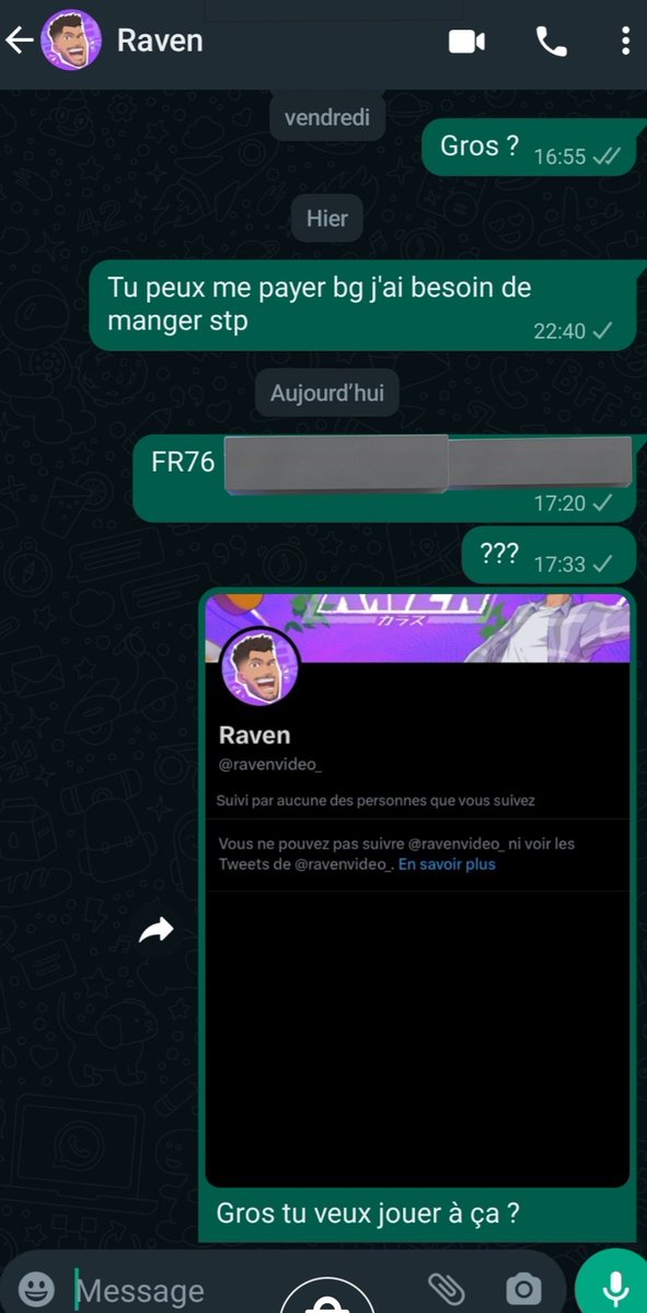 welemonstre's tweet photo. viens par là frr tu vas où comme ca 😂😂 @ravenvideo_ https://t.co/J52wryQSi5