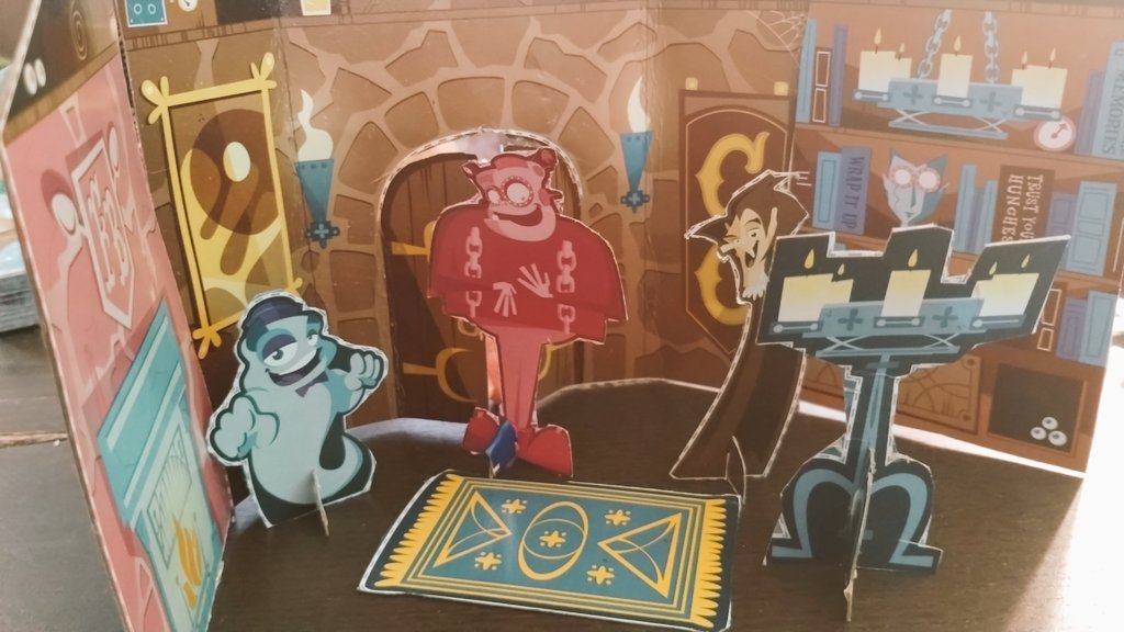 Sometimes it's fun to take a Sunday afternoon with the kids and assemble a Monster Cereal box castle you've had kicking around since 2015.